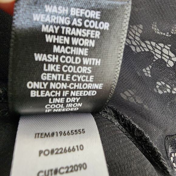 Torrid Top Womens Size 4X Black Peplum Lace Puff Blouson Sleeve Sweetheart Neck - Picture 14 of 16